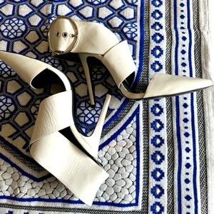 Zara White Elegant Heel